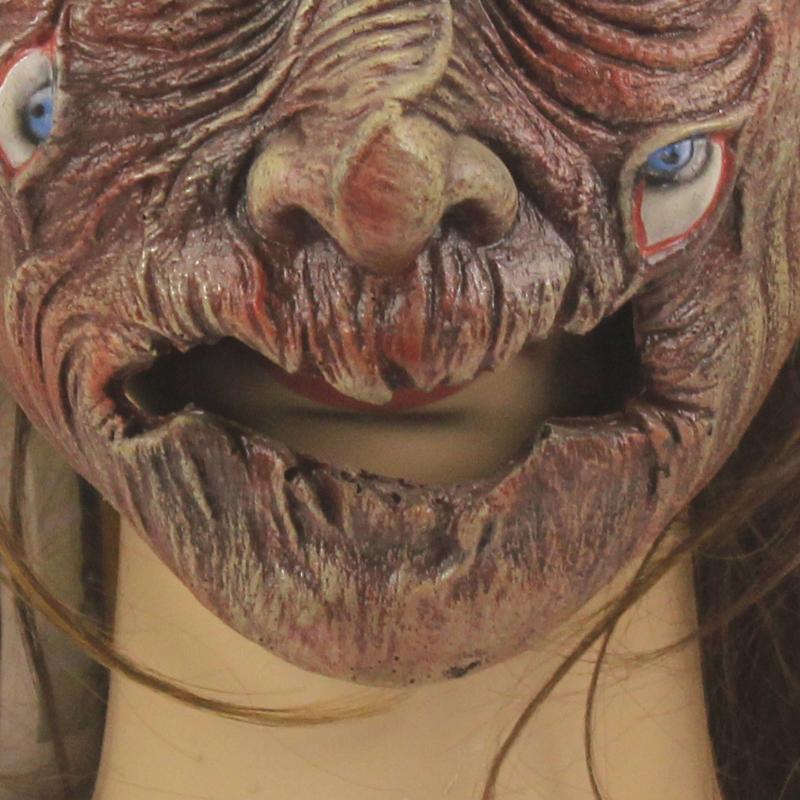 Маска гоблина эльфа Злые маски орка Жуткий демон Череп Монстр Гном Латексный шлем Гоблиноид Хэллоуин Карнавальная вечеринка Костюм Реквизит