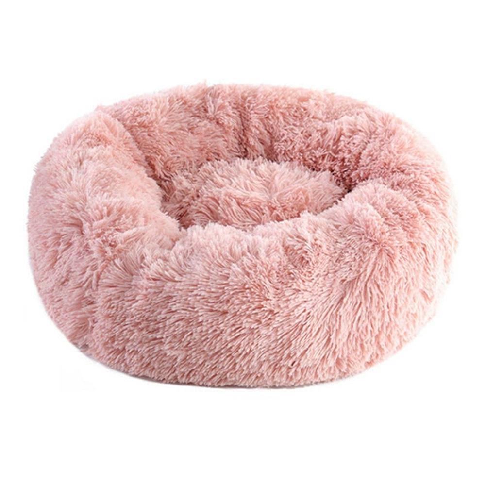 Round Dog Bed Winter Warm Cat Bed Plush Basket for Dog Washable Pet Bed for Small Medium Large Dog Sofa Cat