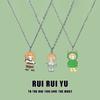 RUI RUI YU ожерелье с подвеской, длинные и короткие волосы, эмалированное металлическое колье для девочек, ювелирные аксессуары, подарок для косплея для женщин