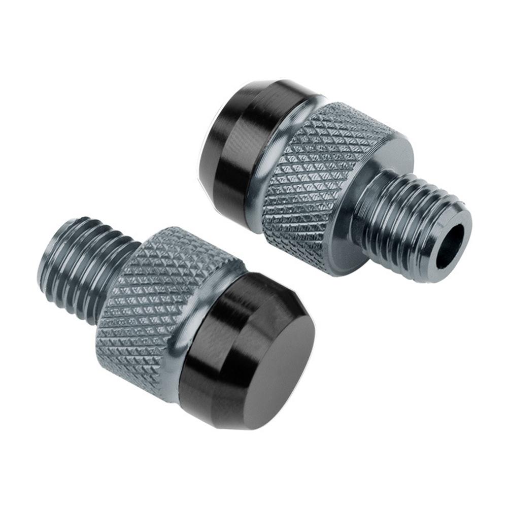 2Pcs M10 CNC Aluminum Motorcycle Rear View Mirror Hole Plugs Screws Rearview Mirror Anti-Rust Holder