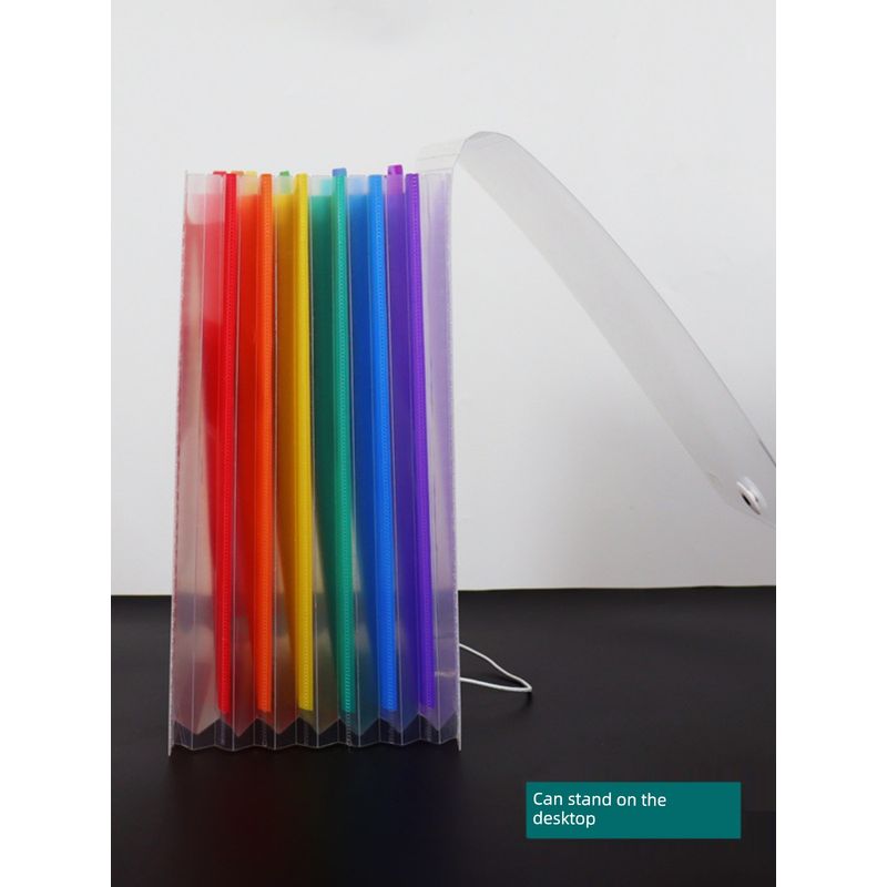 Student Test Paper Clip File Holder Large Capacity Folder A4 Material File Storage Category Folder Bill Bill Folder Pp