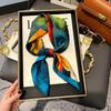 Zhang Ruonan Silk Scarf: Women's 2025 Spring/Summer Retro Neck Tie Accessory - High-End Small Square Neckerchief