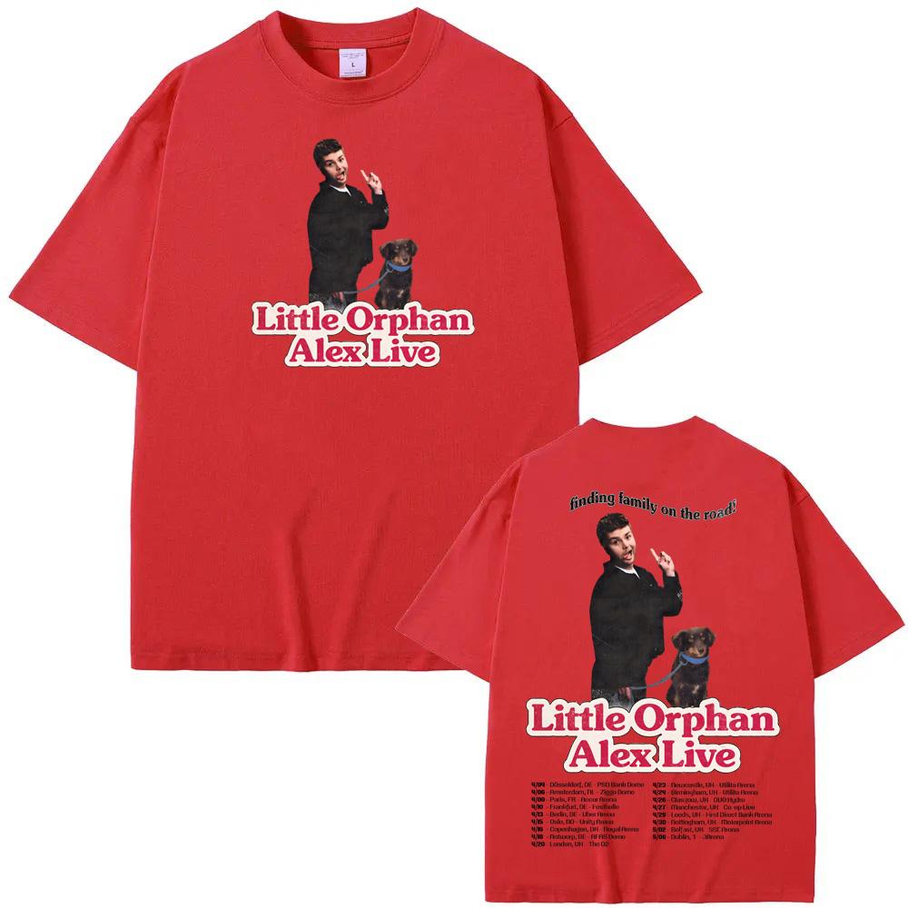 Футболка Alex Warren - 2026 European Arena Tour, летняя, в корейском стиле, высокого качества, винтажная, 100% хлопок, удобная.