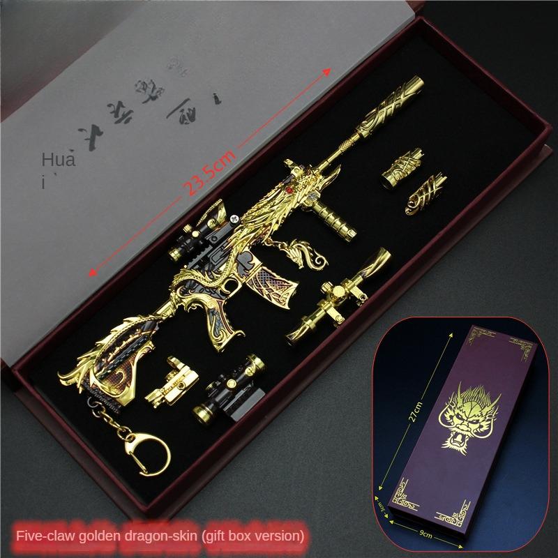 Оружие мира M416 с пятью когтями, версия кожи золотого дракона, звезда веры, лобстер, повелитель, ослепительная фиолетовая мелодия, модель пистолета, модель игрового пистолета