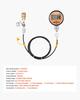 Digital Hydraulic Pressure Test Coupling Kit, 700 Bar Pressure Gauge Manometer Tester with 1 Gauge, 1 Test Coupling, 1 Quick-Release Coupler, and 1