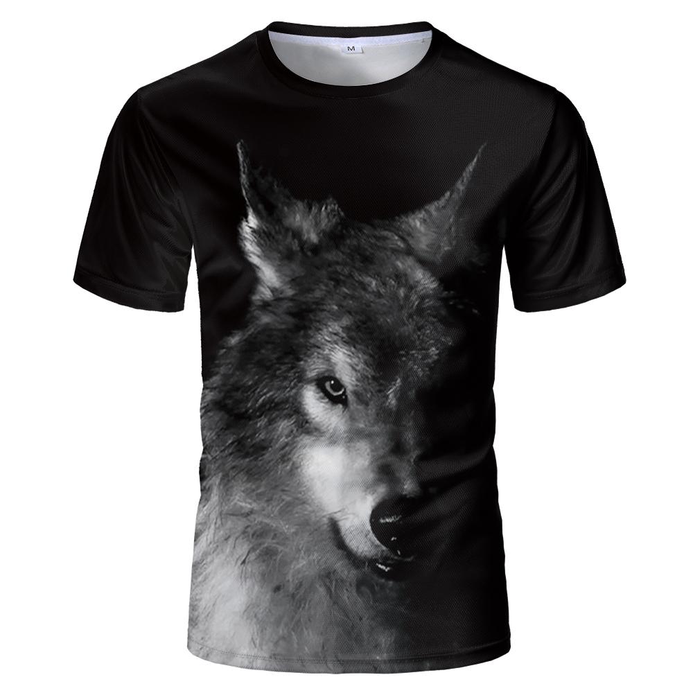 2023 Fun Newest Harajuku Wolf 3D Print Cool T-shirt Men/Women Short Sleeve Summer Tops Beauty T Shirt Fashion Animal Tees