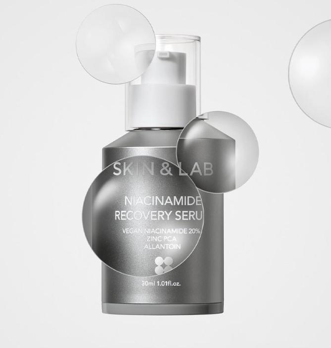 Skin & Lab Восстанавливающая сыворотка с ниацинамидом 30 мл | Корейский уход за кожей | Уход за барьером и тоном