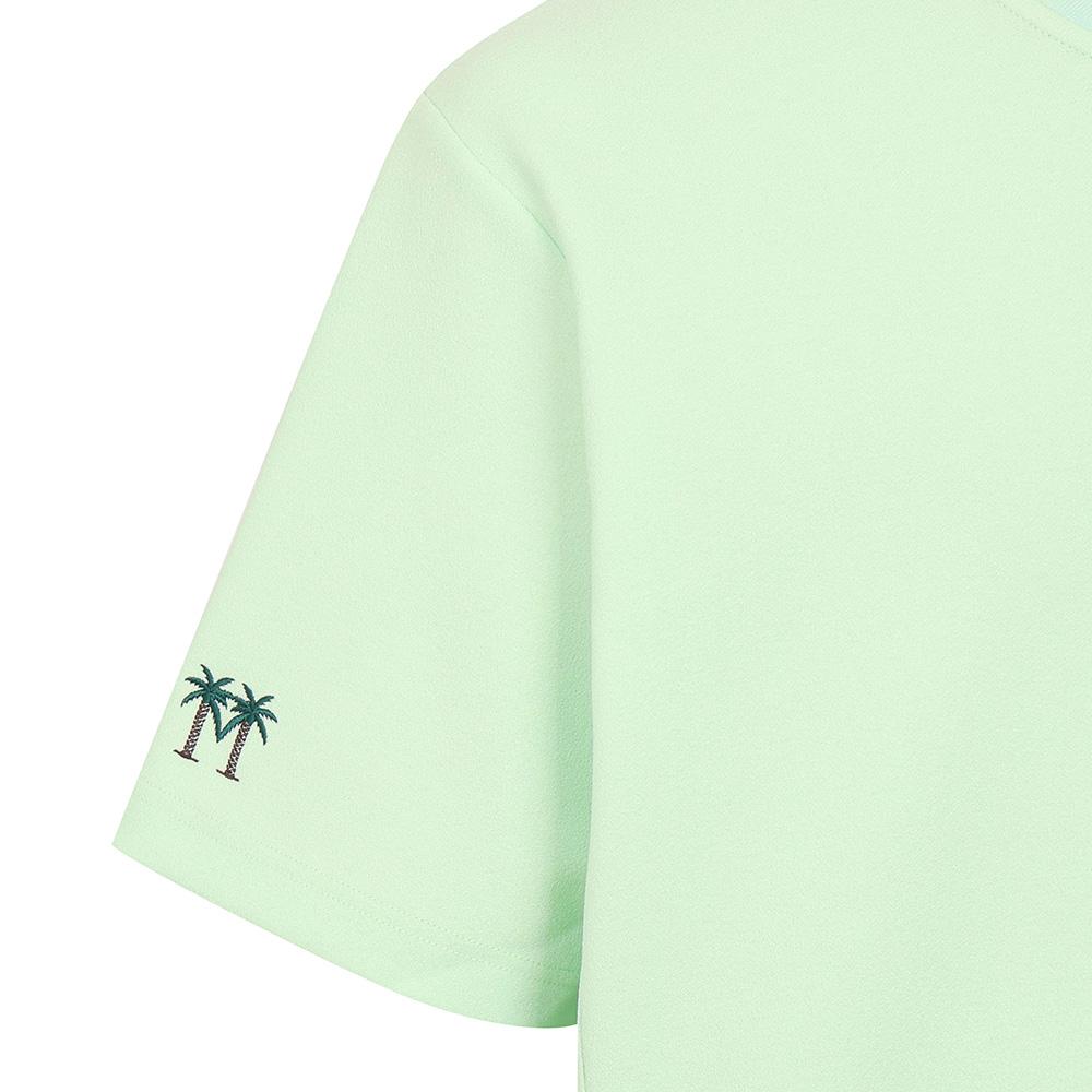 MALBON GOLF Summer Terry Semi-Overfit Half-Zip T-Shirt Mint Green