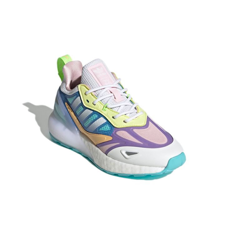 adidas ZX 2K Boost 2.0 J White Light Purple Детские кроссовки Cloud-White GZ7502