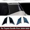 Для Toyota Corolla Cross     2024 2025 Черный ABS Накладка-спойлер на заднее стекло Треугольная накладка Аксессуары для автомобиля