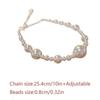 Adjustable Pearl Bracelet Fashion Pearl String Bracelet Exquisite White Beads Bangle  for Women