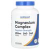 Magnesium Complex, Regular Strength, 250Mg, 240 Capsules