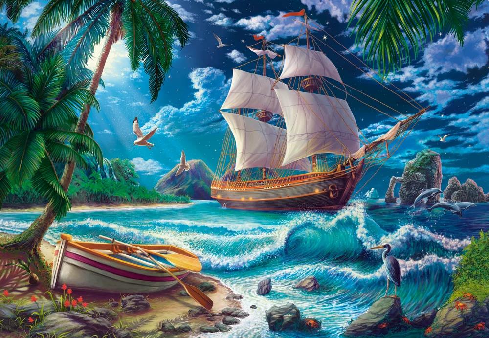 Puzzle 1500 pieces C-152070-2 First Night on New Land