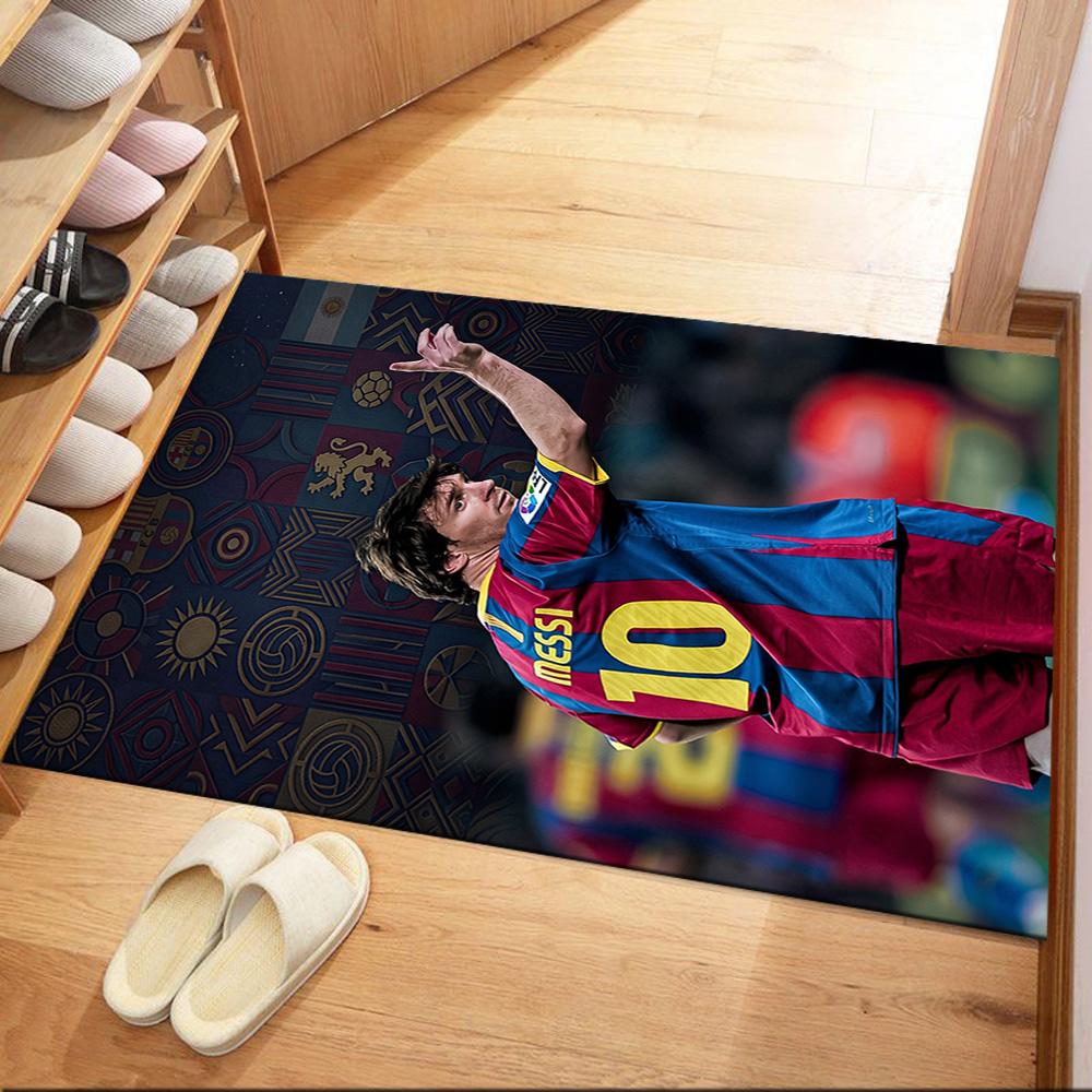 Messi 437 Floor Mat Perfect for Foyer Dormitory Hallway Dining Room Anti-slip Rug Office home decor Perfect Gift for Valentine's Wedding Birthday