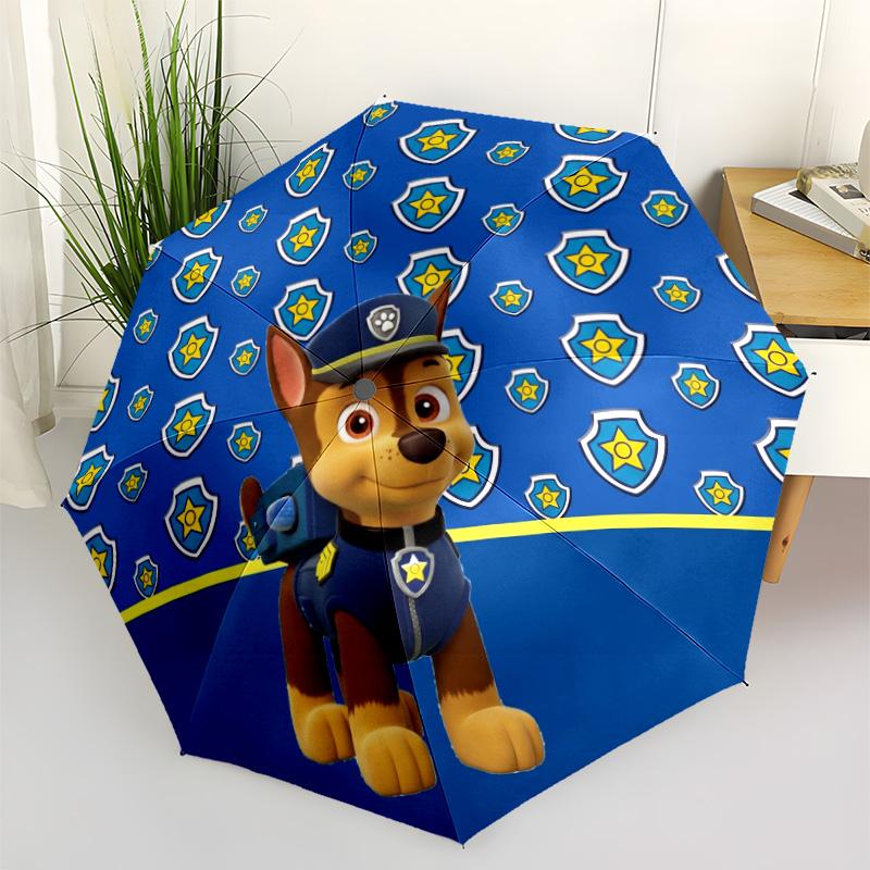 Paw Patrol Adventure Day Automatic Umbrella Retractable Design with 8-Rib Durability Sturdy Construction Travel Essential Fashion Lovers