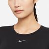 Nike Женские черные футболки с круглым вырезом, умеренного прямого кроя DD0589-010