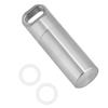 Waterproof Stainless Steel Pill Bottle Medicine Container Holder for Outdoor Camping(S)