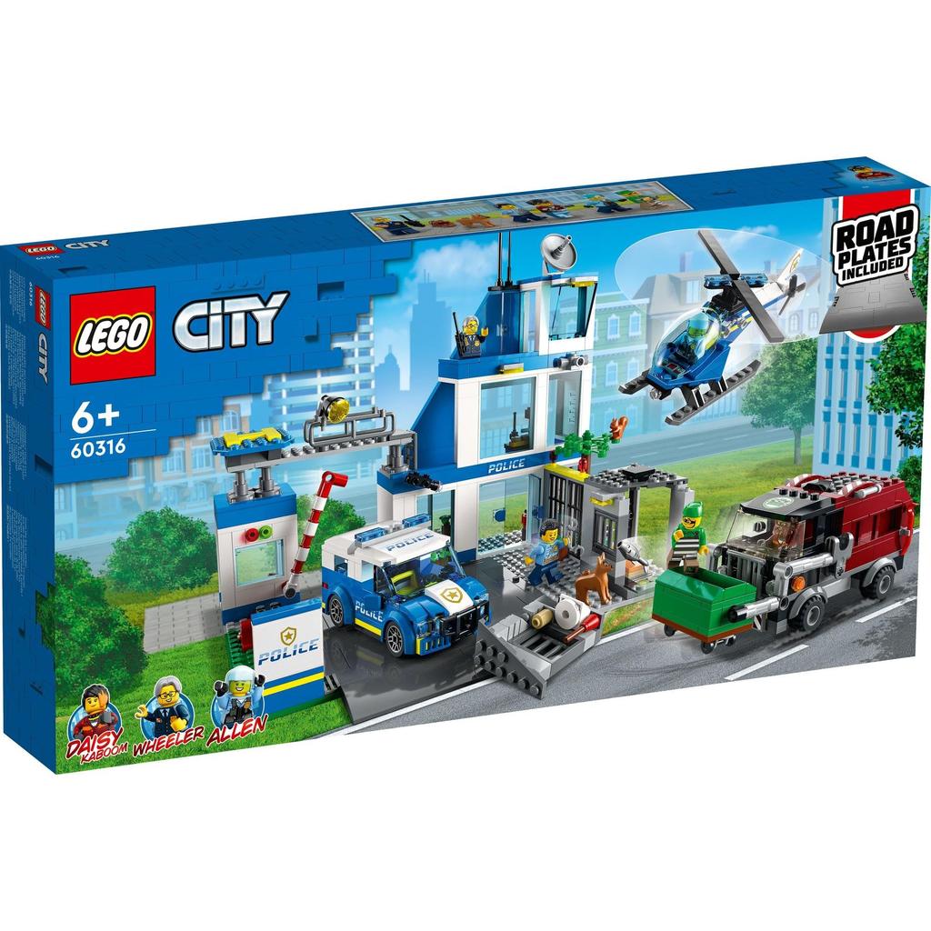 LEGO City Police Station Toy Present Birthday Block Educational Christmas Boys Girls Children 6 Years Old 7 Years Old 8 Years Old 9 Years Old City
