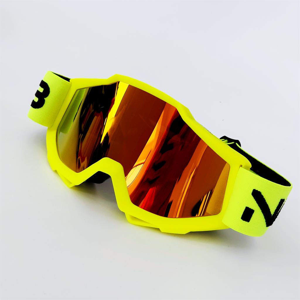 NAFEIB Lightweight Motocross Goggles Windproof Impact-Resistant HD Vision for MTB ATV Off-Road Riding