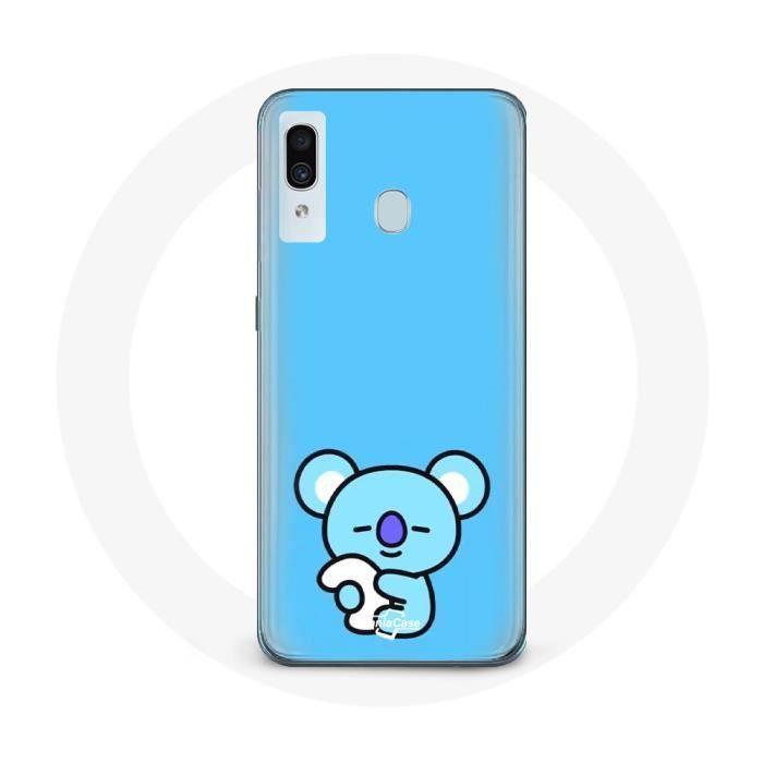Case for Samsung Galaxy A20e Bangtan BTS BT21 Koya RM Blue Background