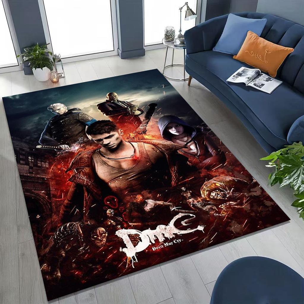 3D Ковер D-Devil May Cry DMC Games Вергилий Данте для спальни, гостиной, дивана, домашний коврик для двери, декор, большой детский игровой нескользящий коврик для пола