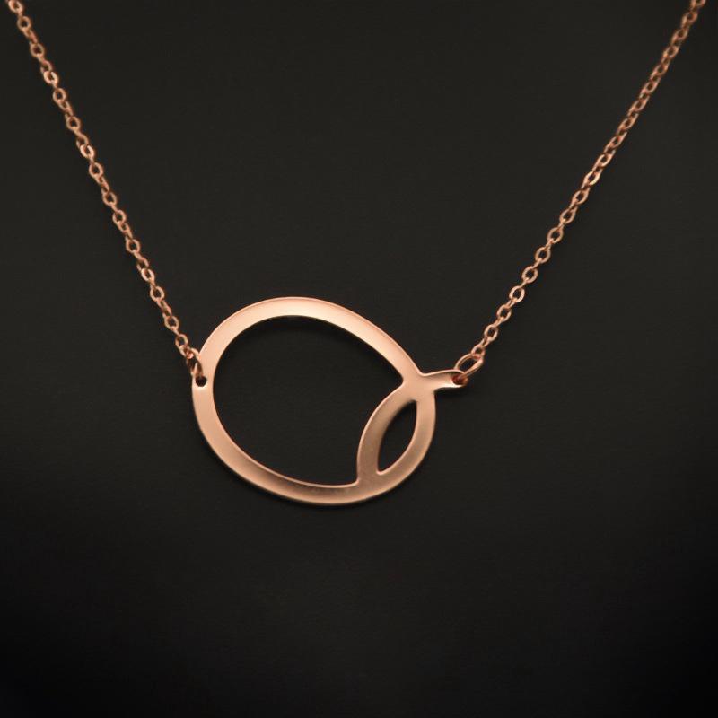 Женское ожерелье из 26 английских букв с орнаментом, пульсирующая цепочка, персонализированное ожерелье с буквами