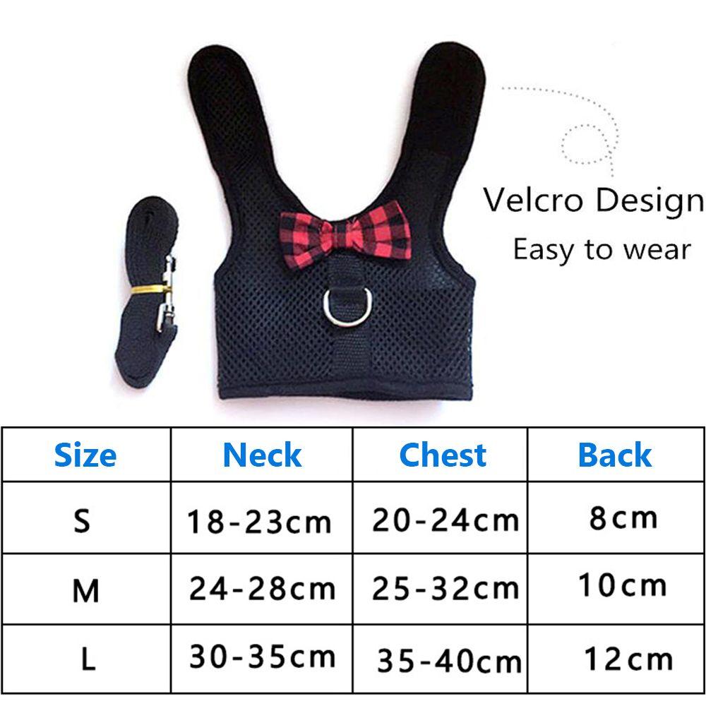 Ferret Small Animals Pet Lead Bunny Mesh Chest Hamster Vest Harness Rabbit Leash Collar