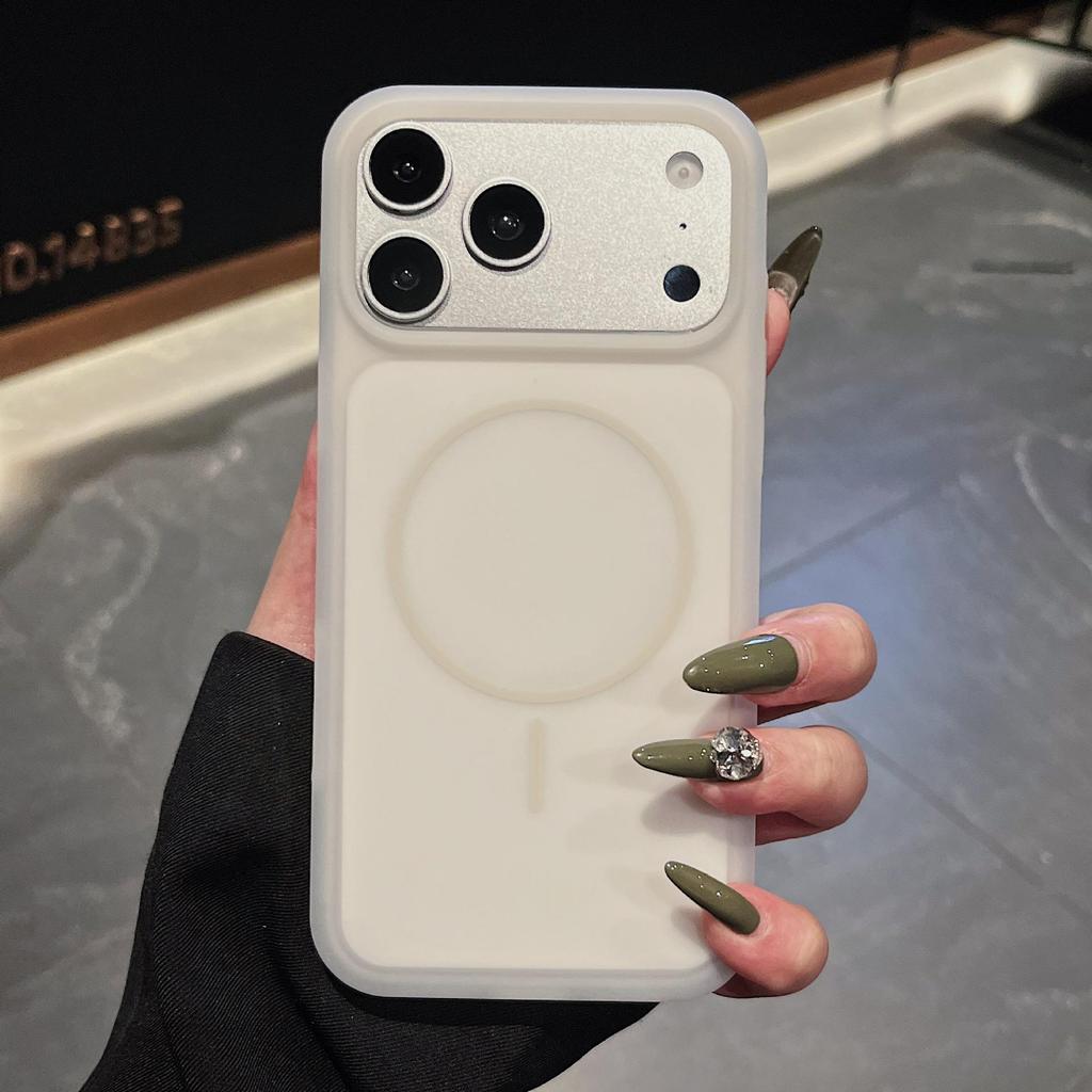 Свежий и Милый Магнитный Чехол-Мороженое для iPhone 17 Pro Max - Однотонный Желейный Чехол для Apple 16