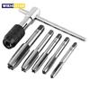 T-Handle Wrench  M3 M4 M5 M6 M8 Hand Tap Reamer Thread Tapping Tool Set Adjustable Machine Screw Thread Tapping Drill Bit