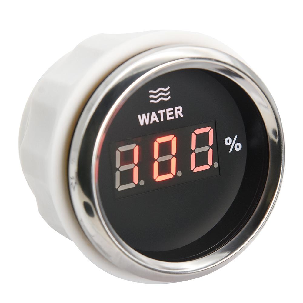 ZMFJH Digital 2"52MM Water Level Gauge for Universal Car Red Backlight Water Tank Meter Indicator 0-190ohm,240-33ohm Marine Boat