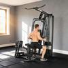Power Rack Fitness Station with Lat Pulldown Butterfly Bar 65kg Weights Cable up to 120kg