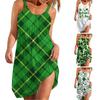 Ladies St. Patrick's Day Fashion Casual Versatile Holiday Summer Sling Dress