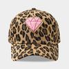 Retro Towel Paste Cloth Pattern Leopard Print Baseball Cap For Women Autumn New Famous Fashion Duckbill Cap Shopping Hat