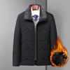 Новая мужская зимняя теплая деловая куртка, уличное ветрозащитное пальто с несколькими карманами для мужчин, утепленные куртки с флисовой подкладкой, модная повседневная одежда