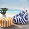 Waterproof Fabric Lazy Lounger Sofa Lightweight Floor Cushion Comfortable Bean Bag Chair  Balcony