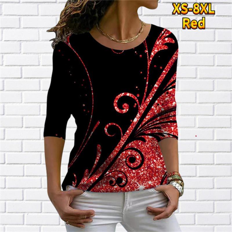 Женская футболка с характерным диагональным вырезом и нерегулярным цветочным принтом, цифровая 3D-печать, женская одежда, модная уличная женская футболка в стиле Харадзюку