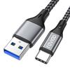 RAVIAD USB Type C Cable [3M/QC3.0 Compatible] Type C Cable 3A Rapid Charging High Speed ??Data Transfer Heavy Duty Nylon Braid USB-A To USB-C Cable iP