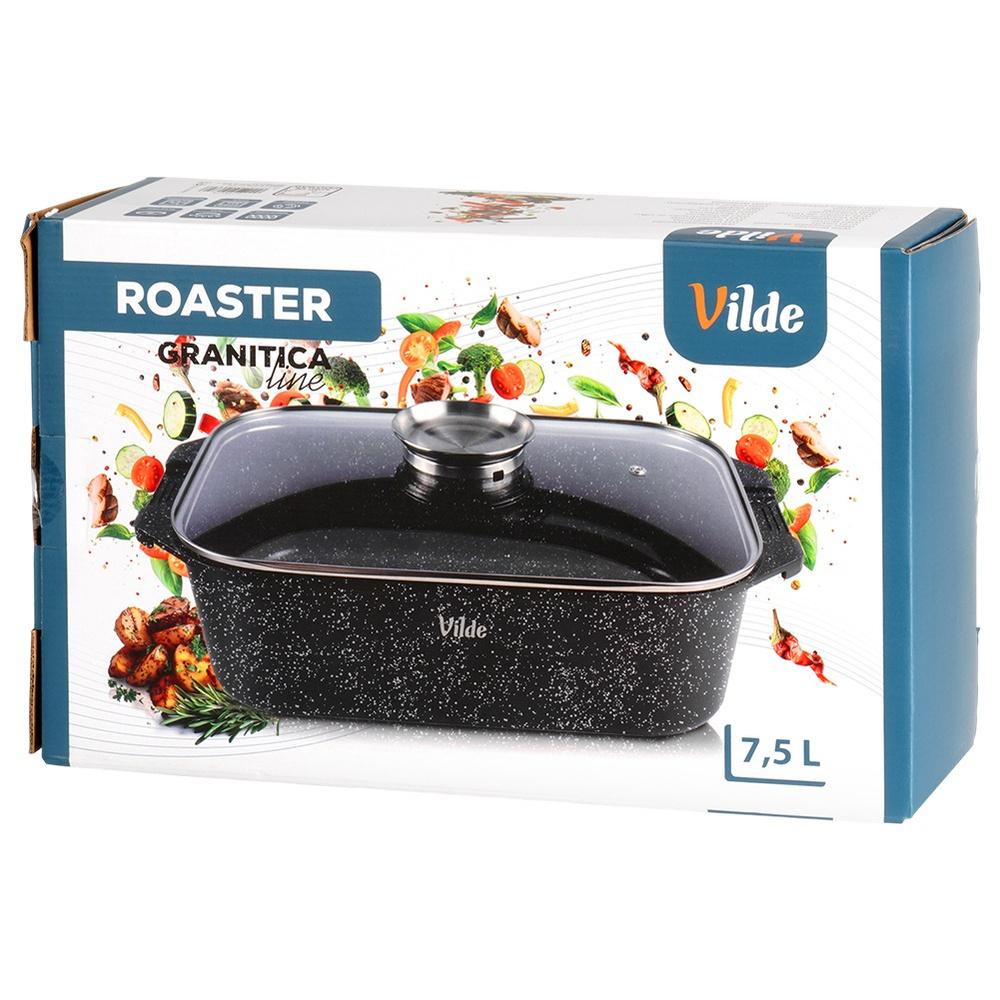 Granite roasting pan with lid GRANITICA 3.5 l, 35x23x12 cm