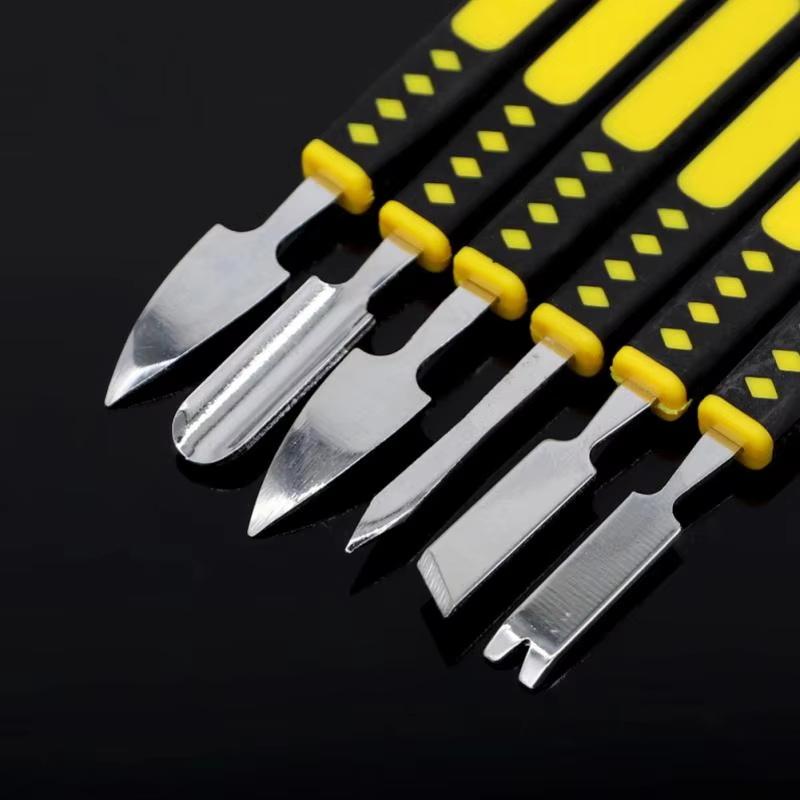 Dual Head Metal Prying Opening Repair Tool Kit 6PCS Durable for Smartphone Notebook Tablet Home DIY Repair Free Shipping