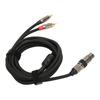 XLR Female to Dual 2 RCA Male Cable 3 Pin Шумоизолирующие позолоченные штекеры XLR to Double RCA Y
