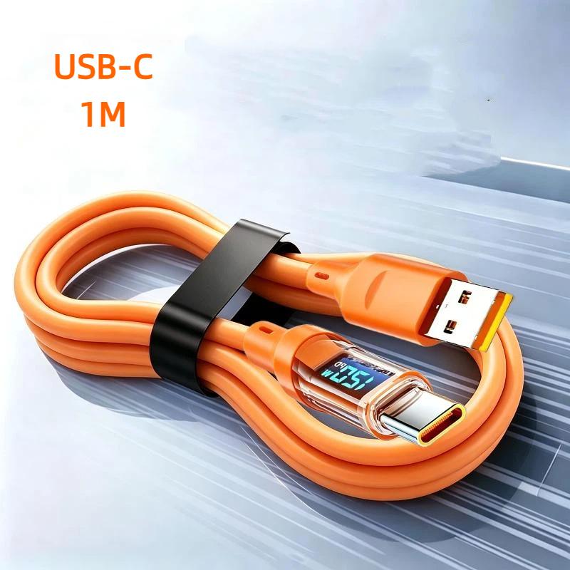120W PD Super Fast Charging Type C to C Cable 2 in 1 Data Transfer Charge Cord for  15   Home Office Use