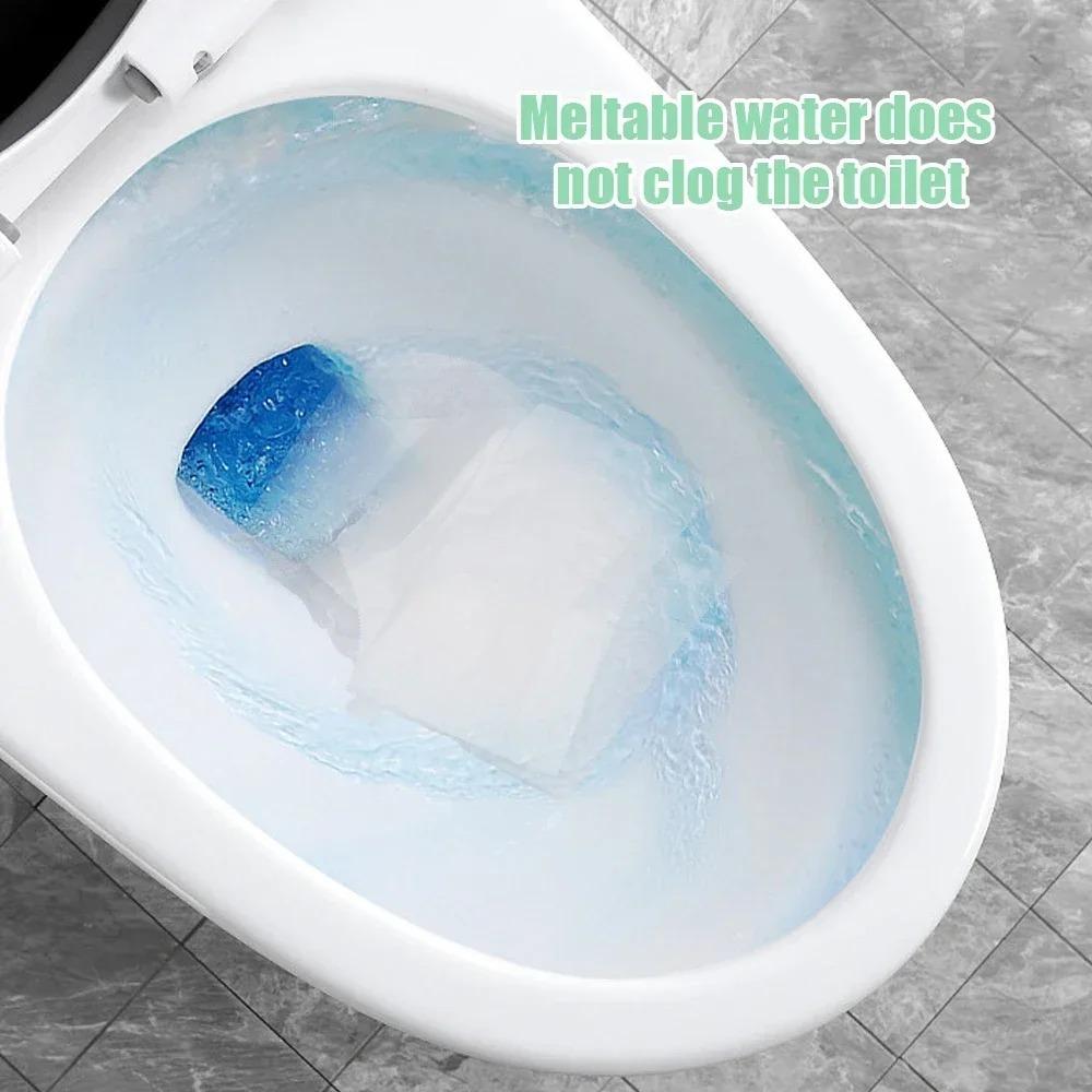 10pcs Water-soluble Toilet Seat Cover Paper Closestool Mat Gifts Disposable Toilet Mat