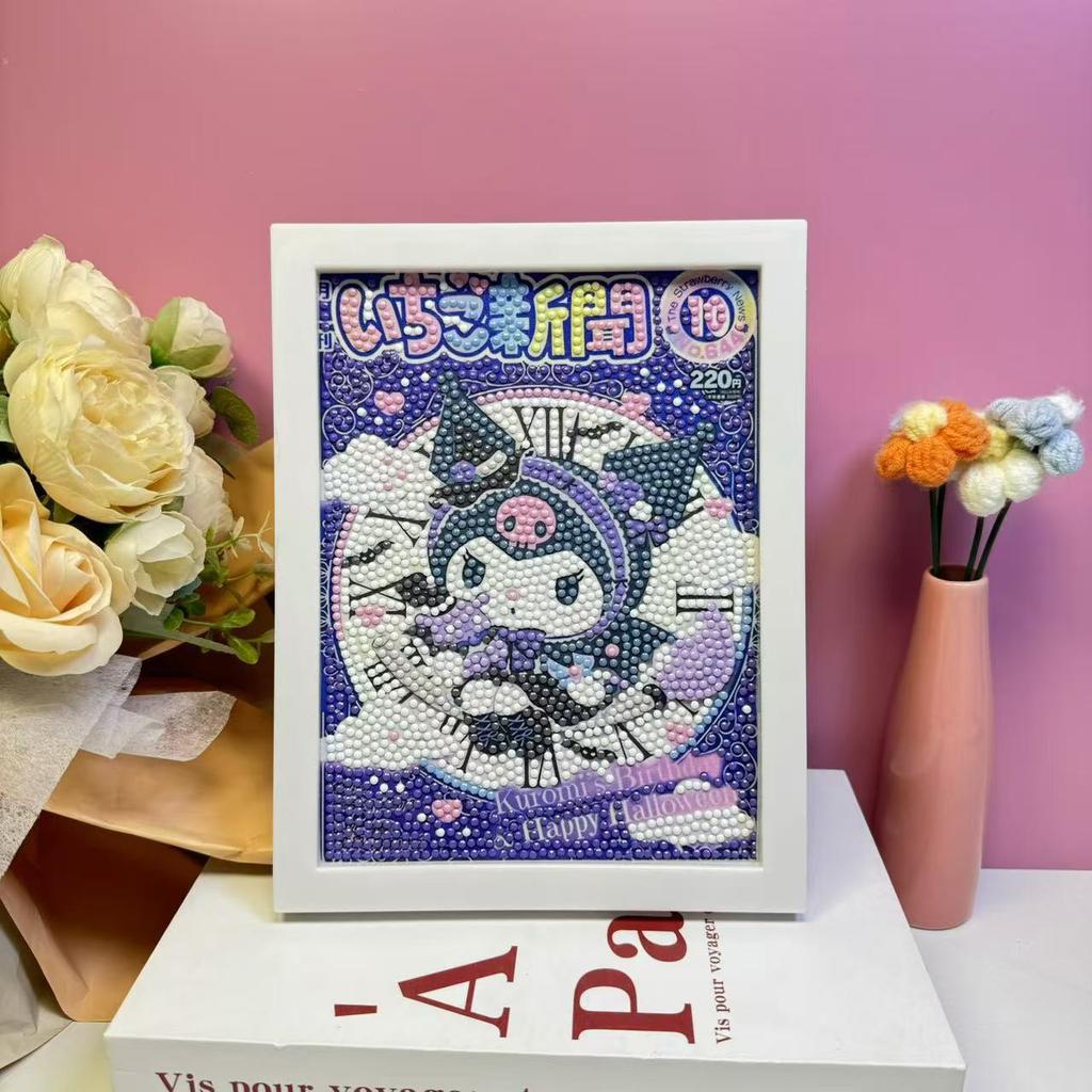 Детская Алмазная Живопись В Рамке Ручной Работы Сумка с Материалами Sanrio Алмазная Паста Живопись Концентрация Игрушка