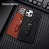 Чехол для iPhone из натуральной кожи с рисунком головы дракона для Apple 11/12/13 Pro Max