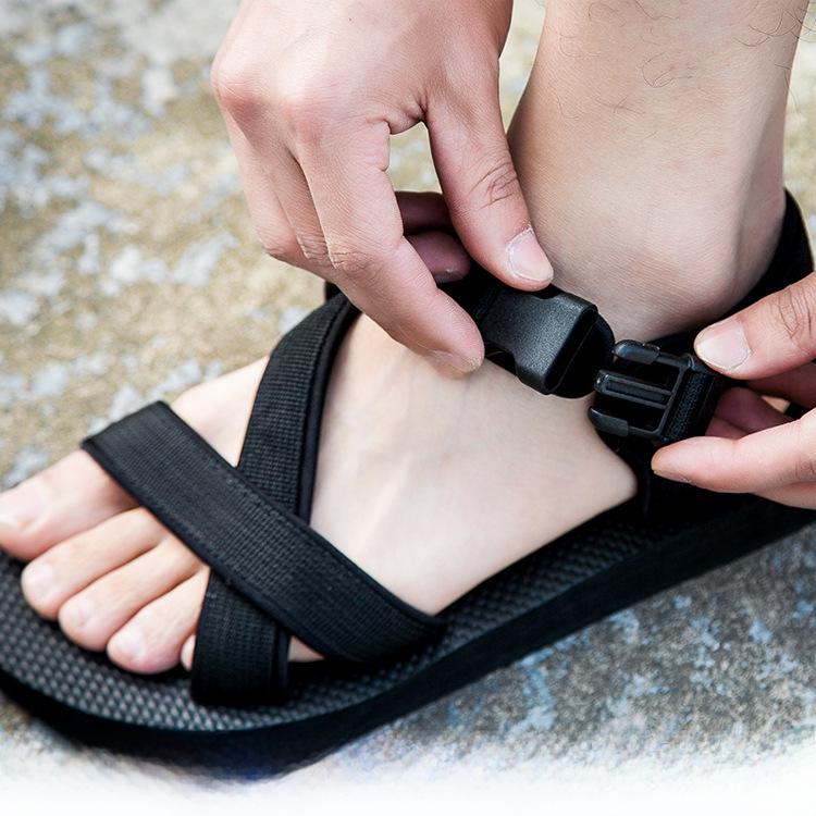 Летние босоножки и шлепанцы на высоком каблуке в корейском стиле с перекрестными ремешками для пар