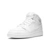 Jordan 1 Ретро Мид GS Тройной Белый 554725-104