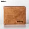 Baellerry Короткие стильные мужские кошельки, визитница, двойной кошелек из искусственной кожи, кошелек для мужчин, подарки GZW