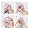 Factory Price Dry Hair Towel Absorbent Striped Bath Towel Women Washcloth for Shower Bathroom Microfiber Home