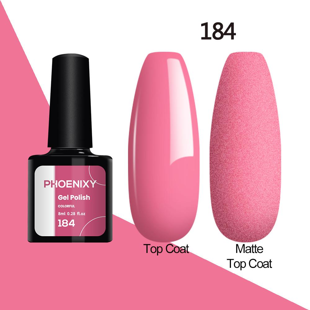 Лак для ногтей PHOENIXY, 8 мл, УФ-светодиодный гибридный лак для дизайна ногтей, гель-лайнер для маникюра, полупостоянная основа, верхнее покрытие, гель с блестками, блестящие цвета, гель