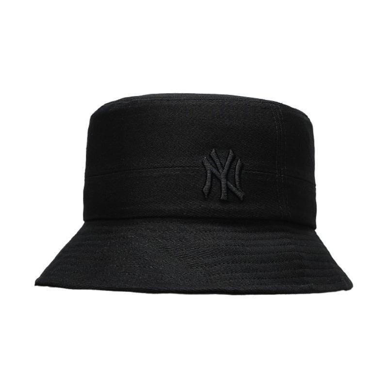 MLB Embroidery trend cotton bucket hats for men and women Black 57 without packaging